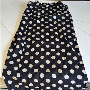 Chic Black and White Polka Dot Dress